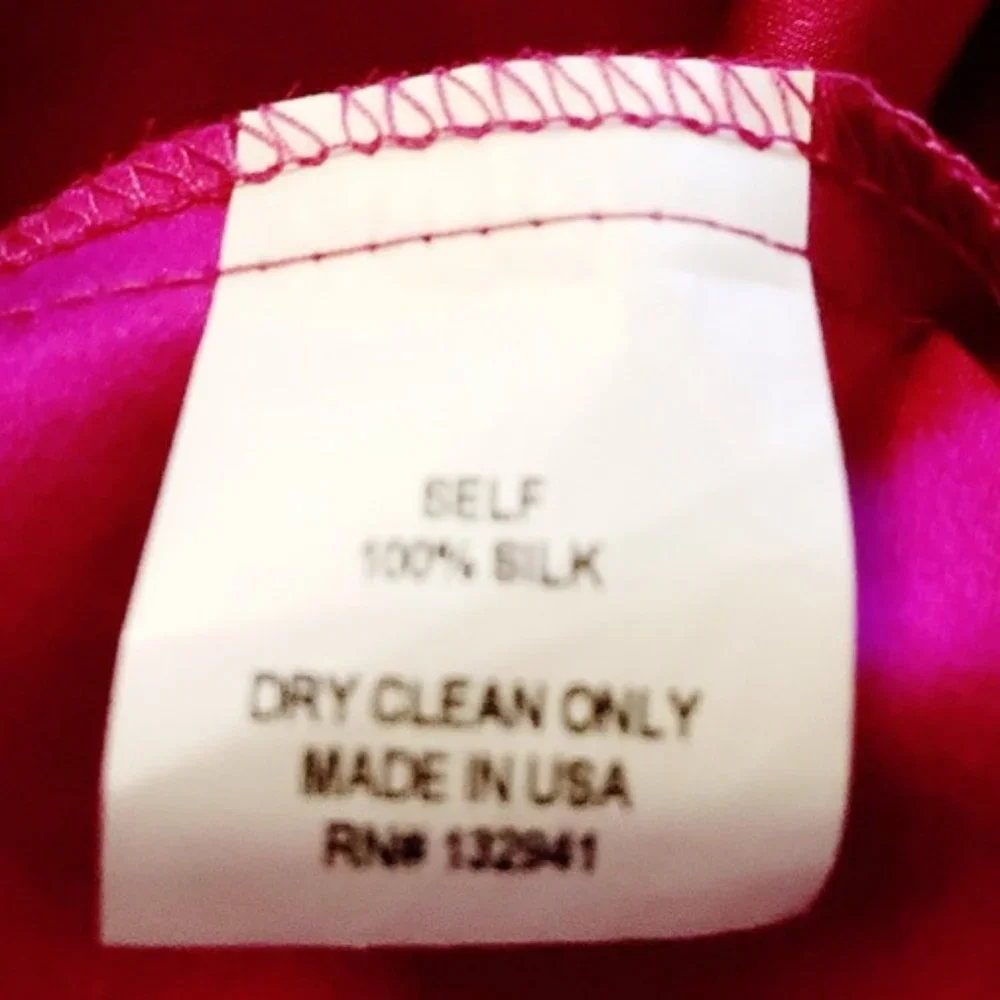 Amanda Uprichard Revolve Silk Keyhole Halter Magenta Pink Mini Dress Sz Medium M - Picture 5 of 5